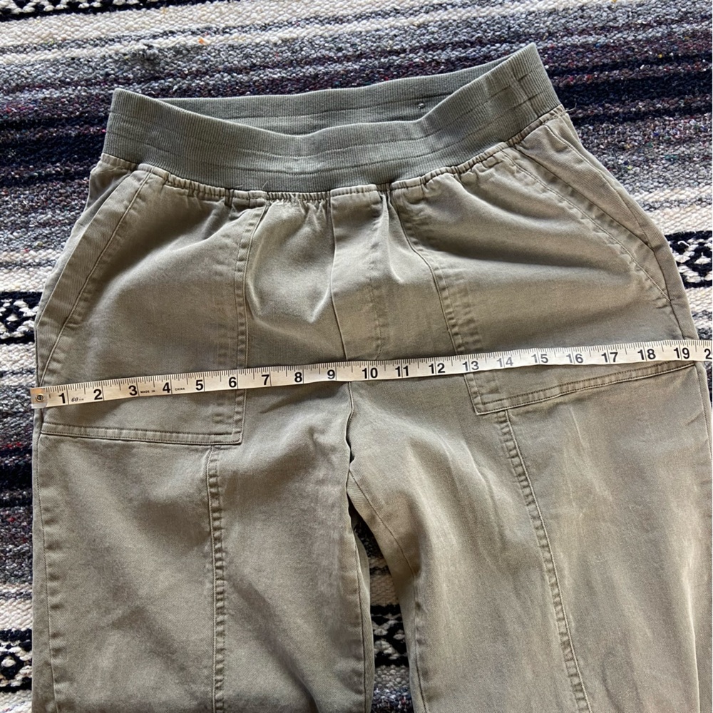 Soft Surroundings Medina Convertible Olive Green Pants Capri Cropped XSmall XS - Picture 4 of 15